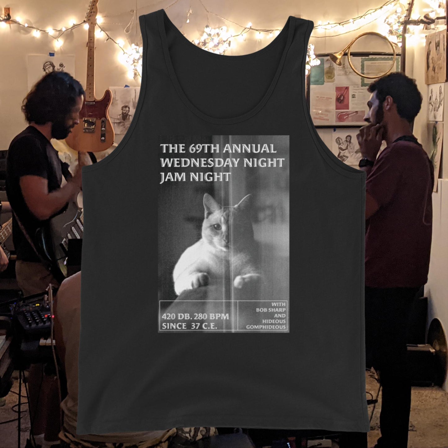 Unisex Ghost Malone Tank Top