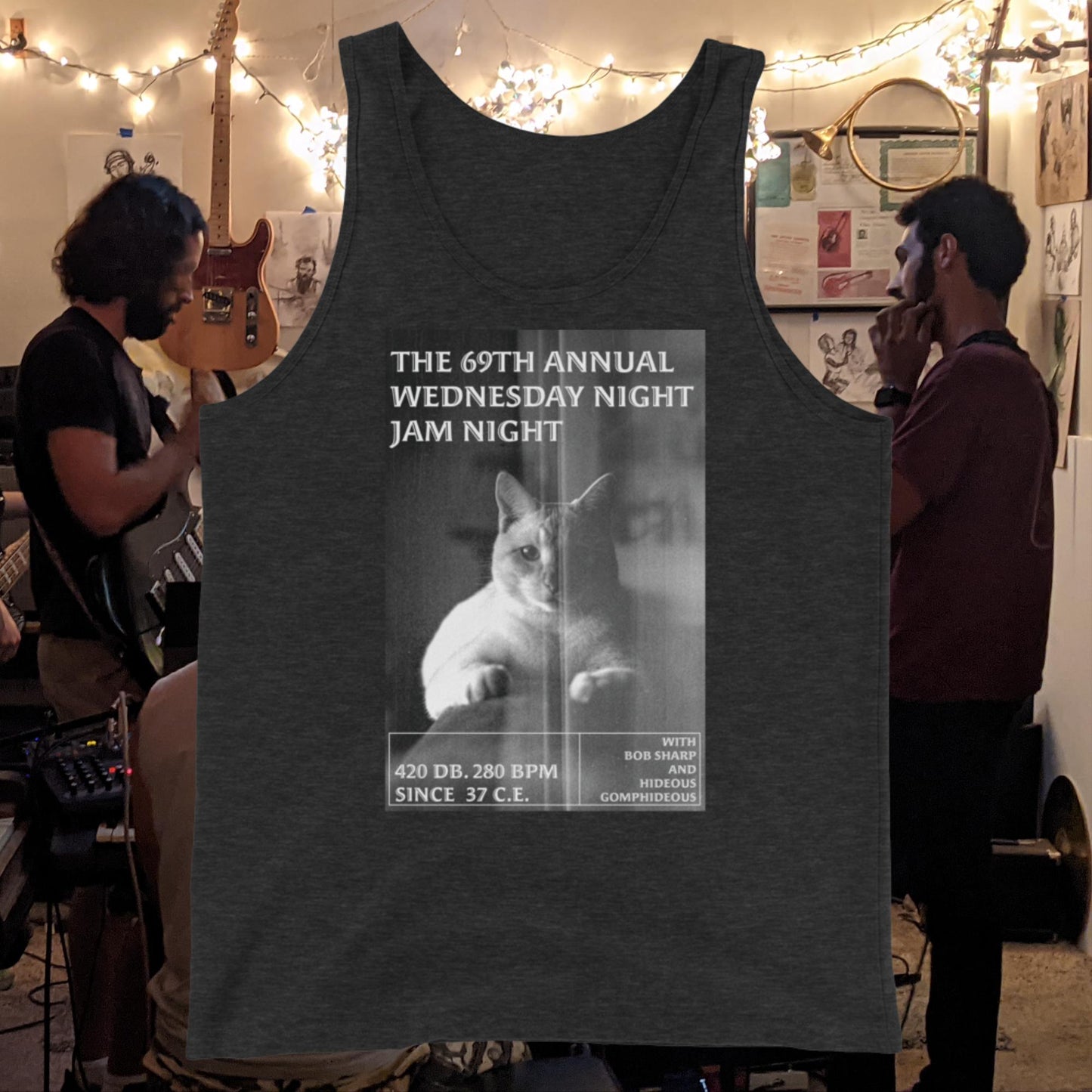 Unisex Ghost Malone Tank Top