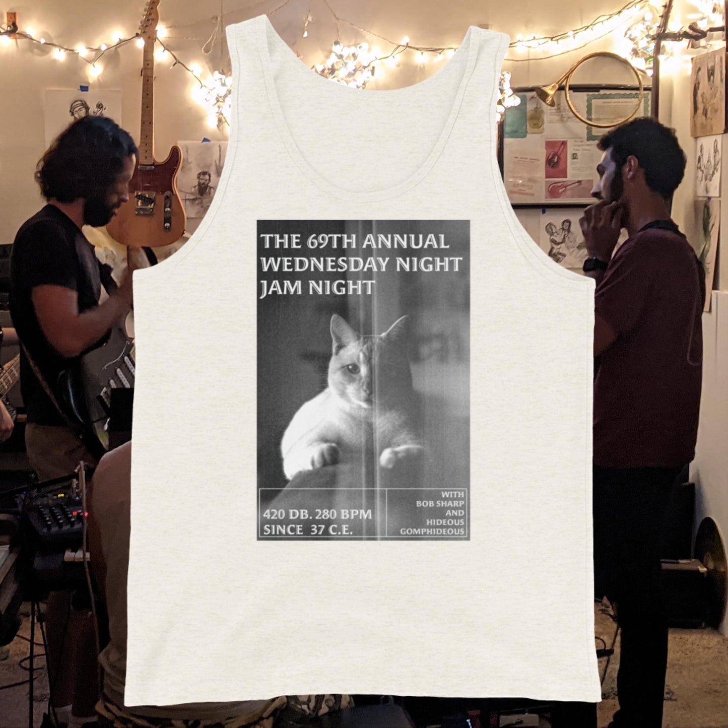 Unisex Ghost Malone Tank Top