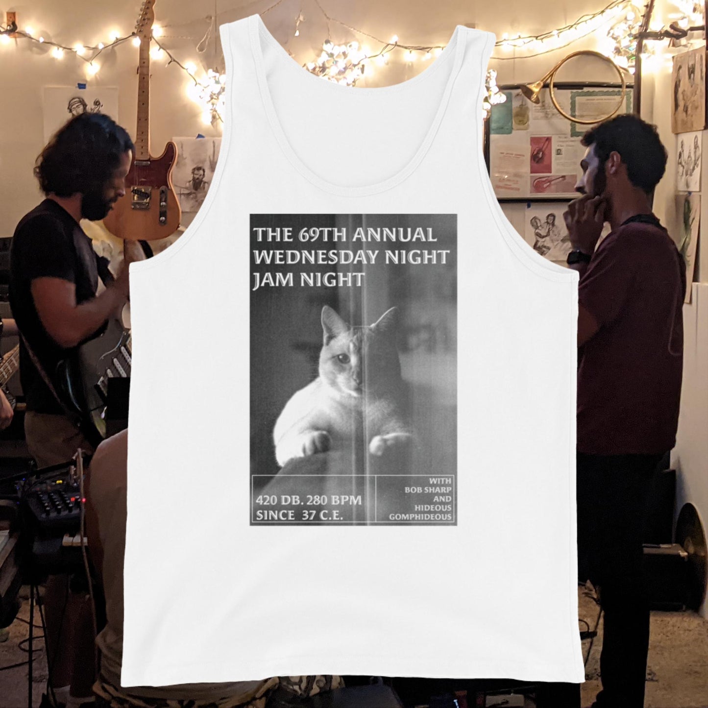 Unisex Ghost Malone Tank Top