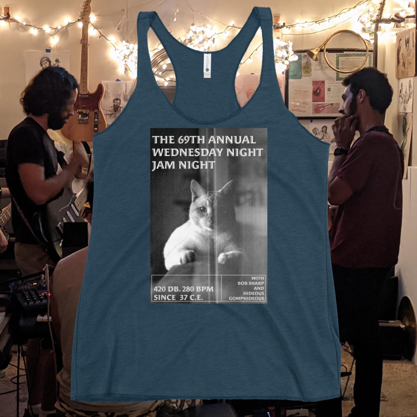 Women's Racerback Ghost Malone Tank